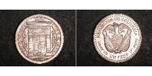 1 Peso Colombie Argent 