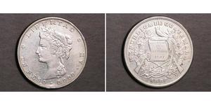 1 Peso Guatemala Argent 
