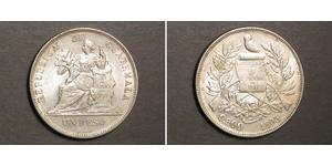 1 Peso Guatemala (1838 - ) Argent 