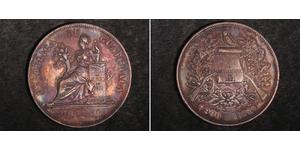 1 Peso Guatemala (1838 - ) Argent 