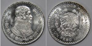 1 Peso Mexique Argent 
