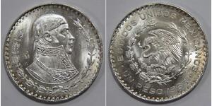 1 Peso Mexique Argent 