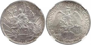 1 Peso Mexique (1867 - ) Argent 