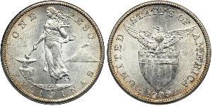 1 Peso Philippines Argent 