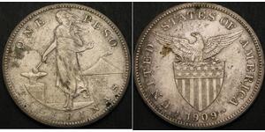 1 Peso Philippines Argent 