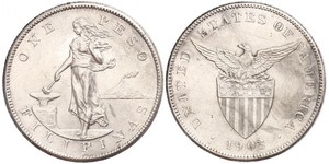 1 Peso Philippines Argent 