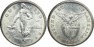 1 Peso Philippines Argent 