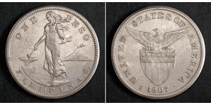 1 Peso Philippines Argent 