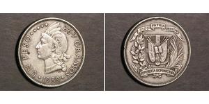 1 Peso République dominicaine Argent 