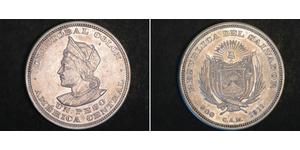 1 Peso Salvador Argent Christophe Colomb (1451 - 1506)