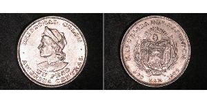 1 Peso Salvador Argent Christophe Colomb (1451 - 1506)