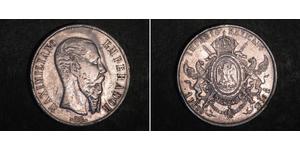 1 Peso Second Empire mexicain (1864 - 1867) Argent Maximilian I of Mexico (1832 - 1867)