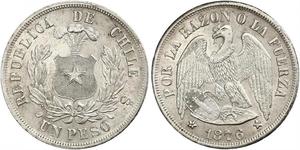 1 Peso Cile Argento 