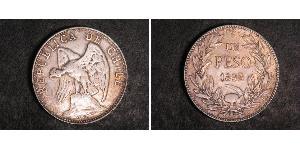 1 Peso Cile Argento 