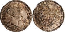 1 Peso Cuba (1898 - ) Argento 