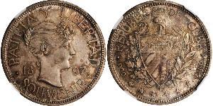 1 Peso Cuba (1898 - ) Argento 