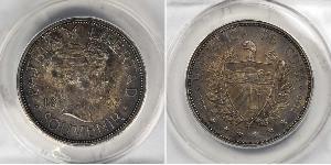 1 Peso Cuba (1898 - ) Argento 