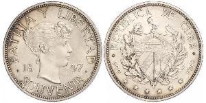 1 Peso Cuba (1898 - ) Argento 