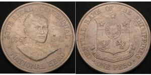 1 Peso Filippine Argento 