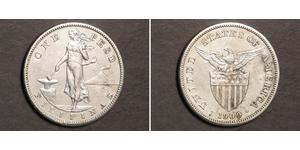 1 Peso Filippine Argento 