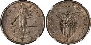 1 Peso Filippine Argento 