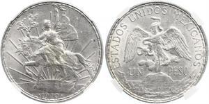 1 Peso Messico (1867 - ) Argento 