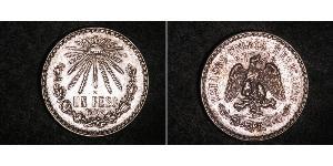 1 Peso Messico (1867 - ) Argento 