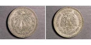 1 Peso Messico (1867 - ) Argento 