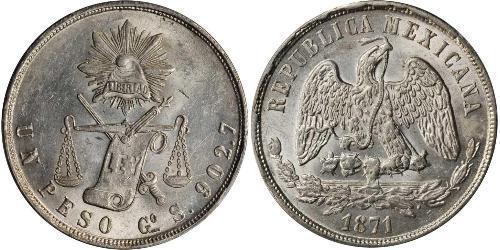 1 Peso Messico (1867 - ) Argento 