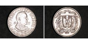 1 Peso Repubblica Dominicana Argento 