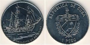 1 Peso Cuba (1898 - ) Cuivre/Nickel 