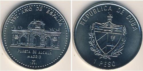 1 Peso Cuba (1898 - ) Cuivre/Nickel 