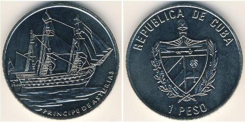 1 Peso Cuba (1898 - ) Cuivre/Nickel 