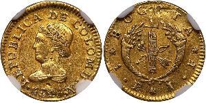 1 Peso Großkolumbien (1819 - 1831) Gold 