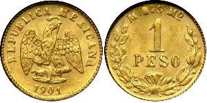 1 Peso United Mexican States (1867 - ) Gold 