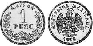 1 Peso United Mexican States (1867 - ) Gold 
