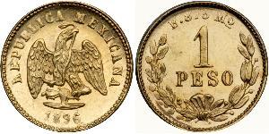 1 Peso United Mexican States (1867 - ) Gold 