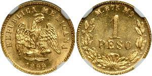 1 Peso United Mexican States (1867 - ) Gold 