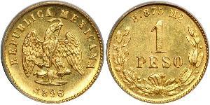 1 Peso United Mexican States (1867 - ) Gold 