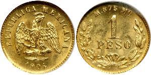 1 Peso United Mexican States (1867 - ) Gold 