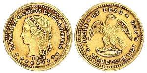 1 Peso United States of Colombia (1863 - 1886) Gold 
