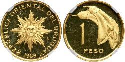 1 Peso Uruguay (1825 - ) Gold 