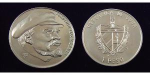1 Peso Cuba (1898 - ) Kupfer/Nickel Lenin (1870 - 1924)