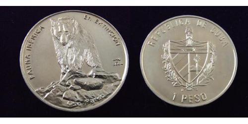 1 Peso Cuba (1898 - ) Kupfer/Nickel 