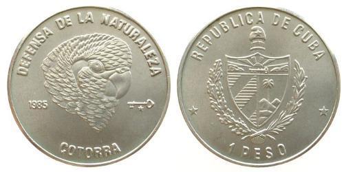 1 Peso Cuba (1898 - ) Kupfer/Nickel 