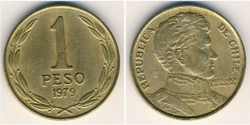 1 Peso Chile Latón 