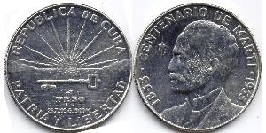 1 Peso Cuba (1898 - ) Nickel 