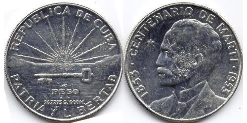 1 Peso Cuba (1898 - ) Nickel 