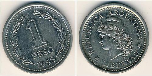 1 Peso República Argentina (1861 - ) Níquel/Acero 