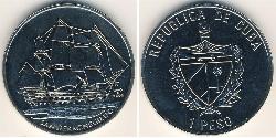 1 Peso Cuba (1898 - ) Níquel/Cobre 